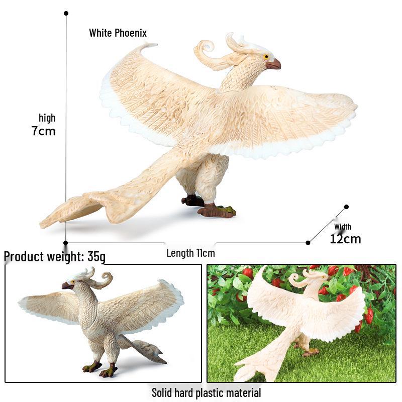 Children's Animal Simulation Toy Set: Eagle, Falcon, Secretary Bird, Owl Figurines