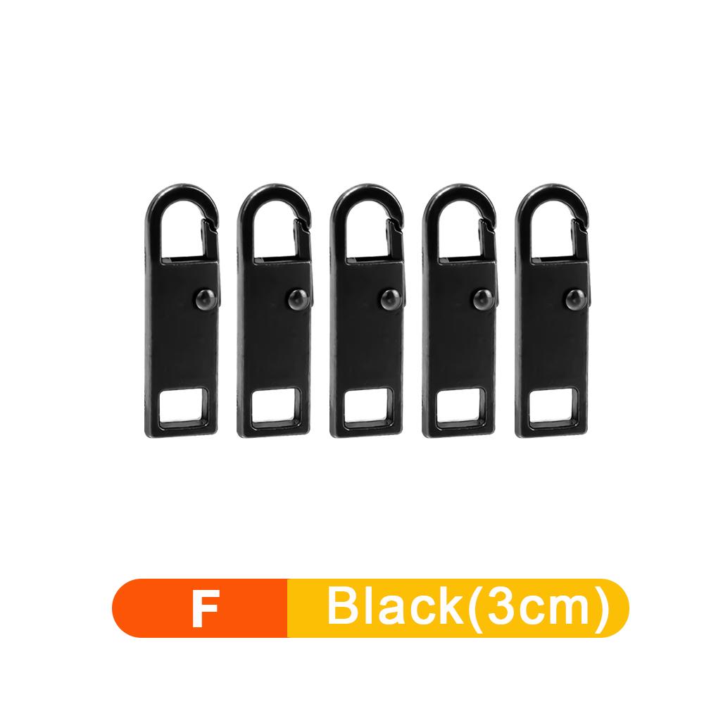 5/1 pz Tiracerniera staccabile universale Kit di riparazione per cerniere in metallo di ricambio per valigie, borse, vestiti e cursori per cerniere