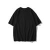 Fat MM black letters lazy slack short sleeve large version long t-shirt women's summer new loose large size top white