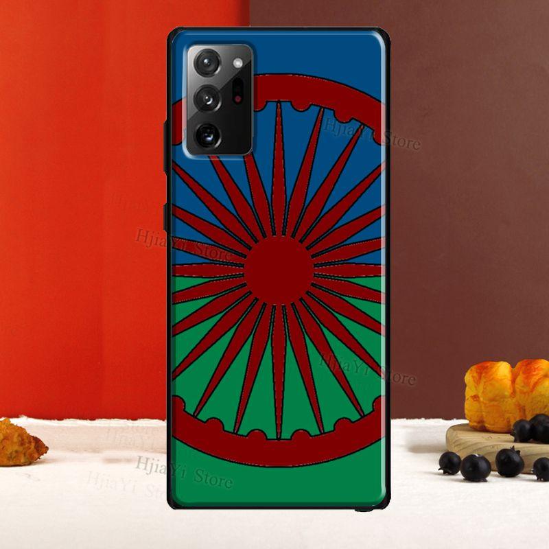 Pouzdro s motivem cikánské romské vlajky pro Samsung Galaxy S20 FE S22 S21 Ultra Note 20 Note 10 S8 S9 S10 Plus
