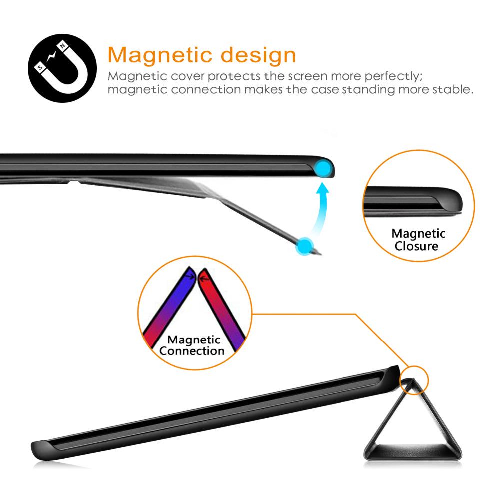 Fall Für Samsung Galaxy Tab EINE 8,0 zoll 2019 S Pen Ultra Slim Leder Magnetische Stand Abdeckung Für Galaxy Tab SM-P200 SM-P205 Funda