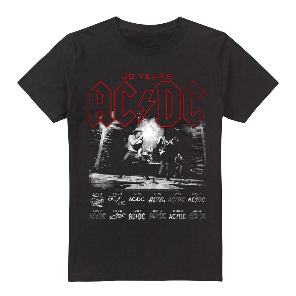 AC/DC Mens Logo Stack T-Shirt
