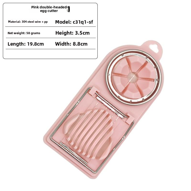 Egg Slicer Stainless Steel Egg Slicer Cut Petal Single-use Cutting Multifunctional Loose Egg Two In One All Egg God Tool