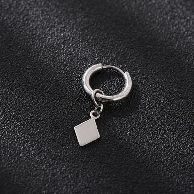 Punk chirurgické kruhové náušnice z nehrdzavejúcej ocele Kórejské chlapčenské kruhové náušnice z nehrdzavejúcej ocele