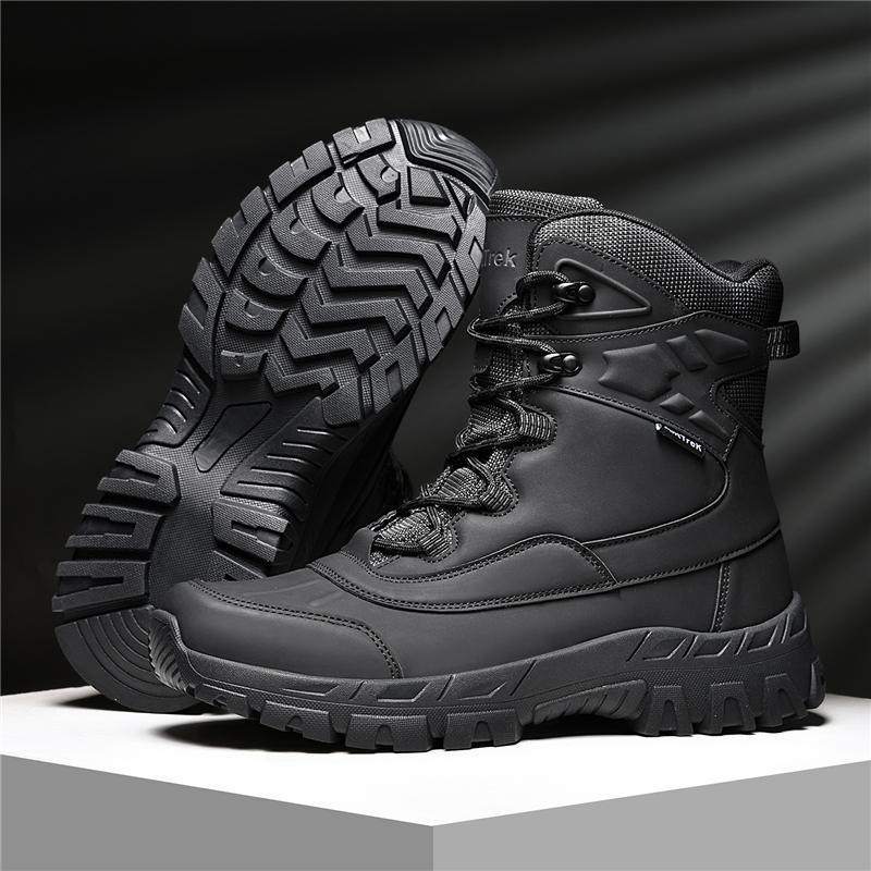 Men's high-top hiking shoes four seasons new non-slip field training boots breathable casual hiking boots desert adventure boots