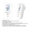 4-in-1 Gas & CO Detector with LCD Display Plug-in Natural Gas Carbon Monoxide Alarm Temperature & Humidity Monitor High Sensitivity Home RV Safety