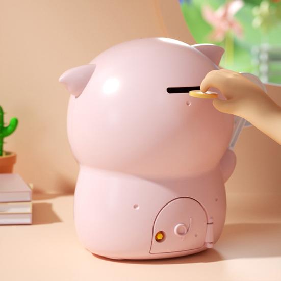 Kids Piggy Bank Creative Large Capacity Lovely Cartoon Pig Multifunctional Save