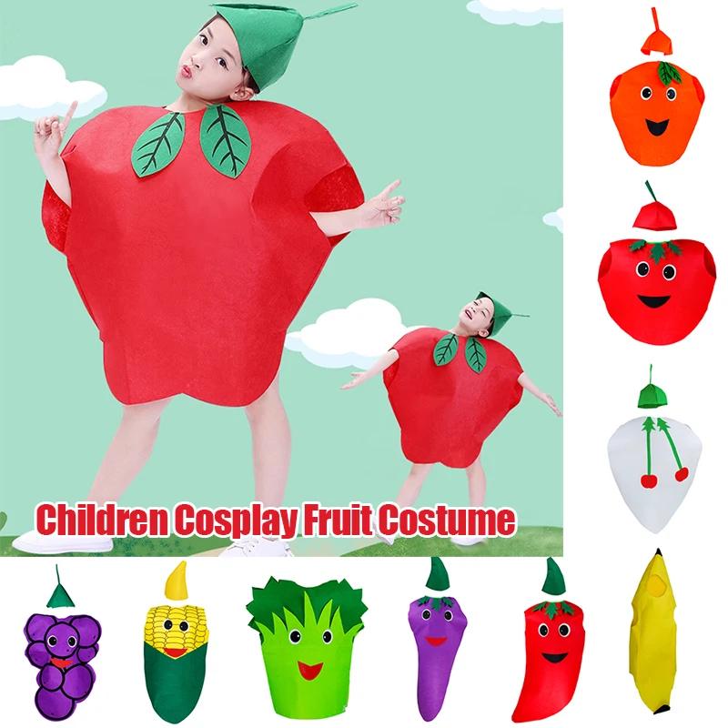 Kids Costumes Adorable Fruit & Vegetable Outfits for Boys & Girls - Strawberry Grape & Assorted Designs for Stage Performances