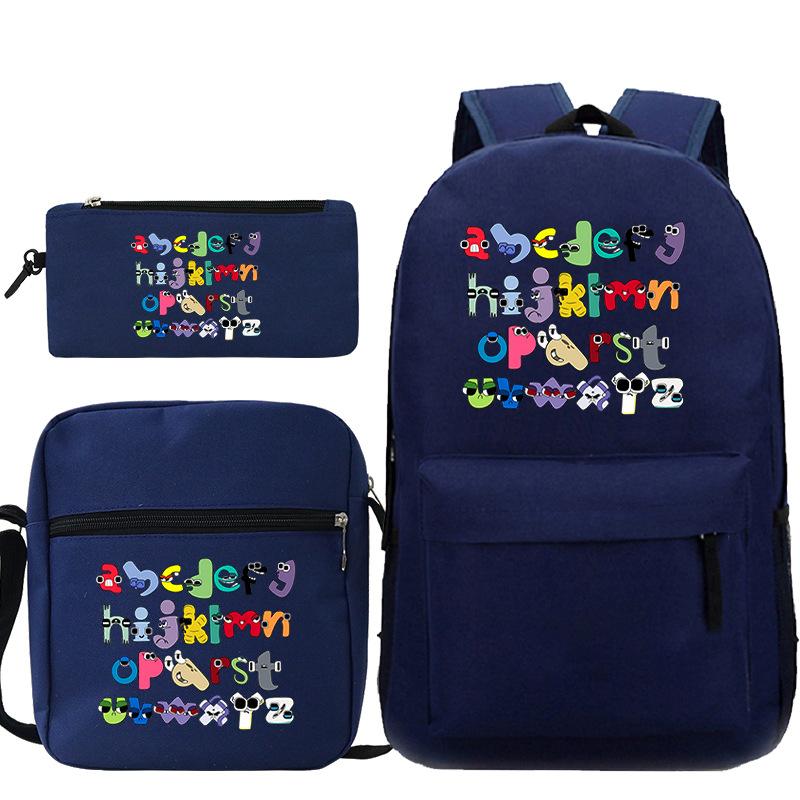 Game Alphabet Lore Alphabet Legend School Bag Backpack Shoulder Bag Pencil Case