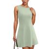 Women's Casual Solid Color Sleeveless Round Neck Dress Sleeveless Round Neck Dress