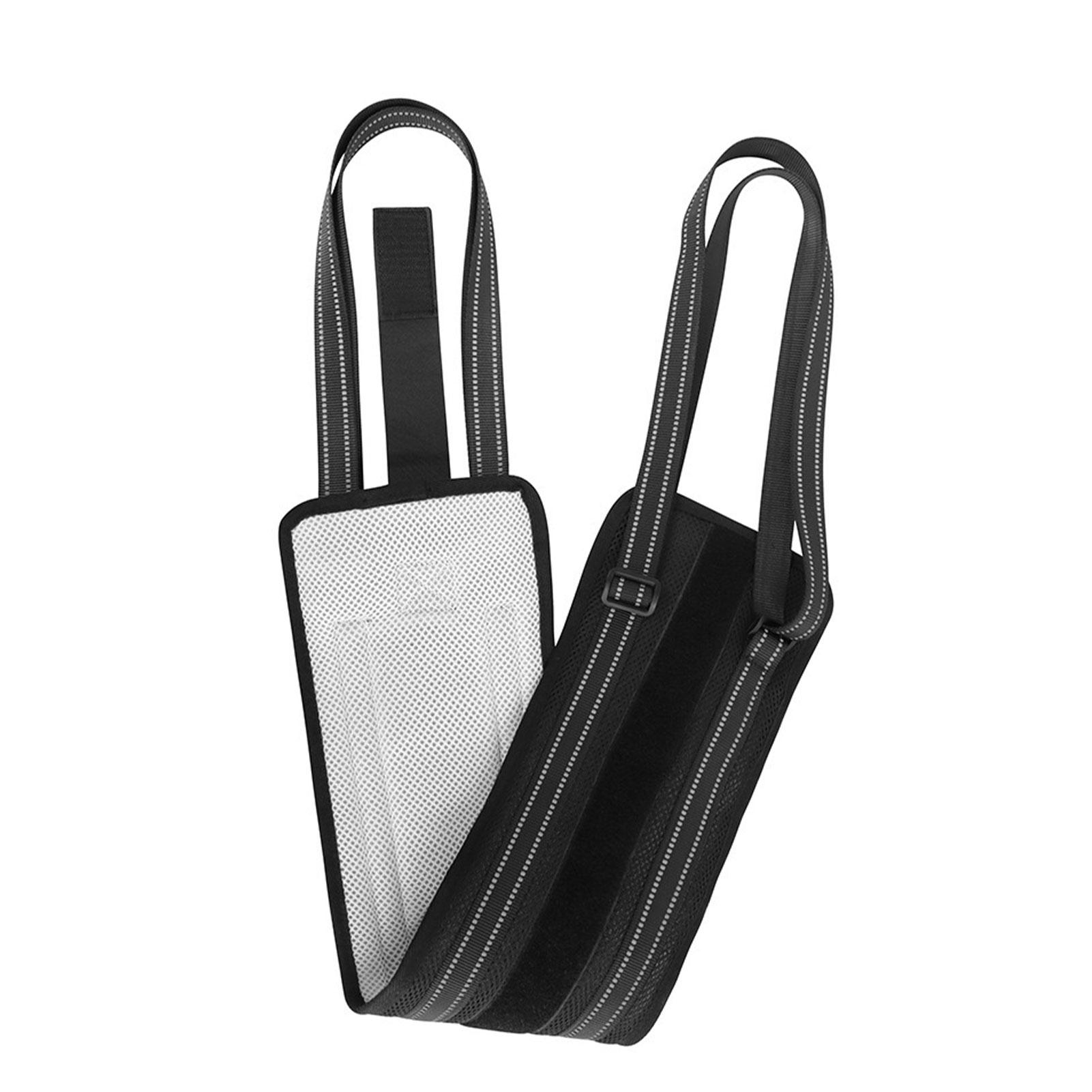 Black Pet Assistive Belt For Dogs Comfortable And Breathable Support Effectively Protecting Injured l(71*15cm)