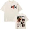 Rapper Luar La L Poster Graphic T Shirts Music Album L3TRA Double Sided Print T Shirt Men Women Clothing T-shirt