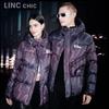 Jin Yujie Unisex Celebrity Style Printed Short Down Jacket