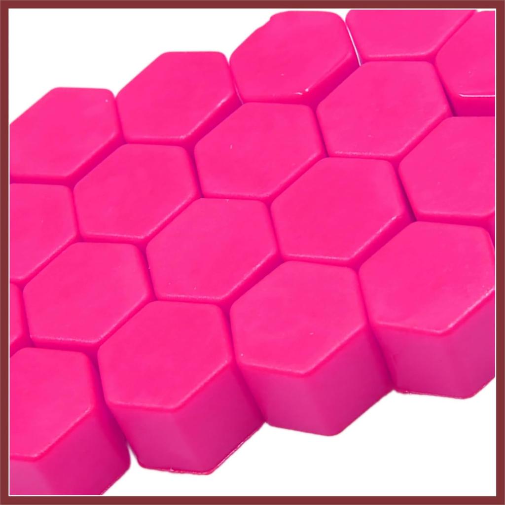 20 Pcs 19mm Pink Silicone Luminous Car Wheel Tyre Hub Screw Bolt Nut Cap Covers Replace Parts