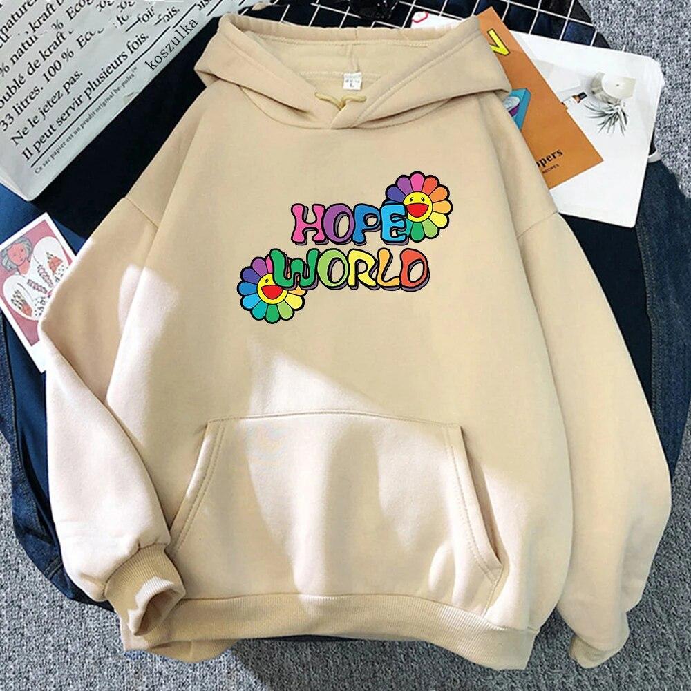 Korean Style Agust D Hoodies Hope World Clothes Spring/Autumn Tops Women/men Sweatshirt Vintage Harajuku Hoodie Kawaii Sudaderas Unisex