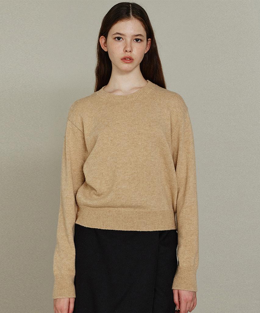 ITOV SEOUL Slit Button Round Knit Be