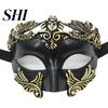 Masque Demi-Visage Mascarade Rétro Magnifique Vieilli Anti-Déformation Anti-Décoloration Accessoires Cosplay Plastique Fête Costume Venise Grèce Antique Hommes