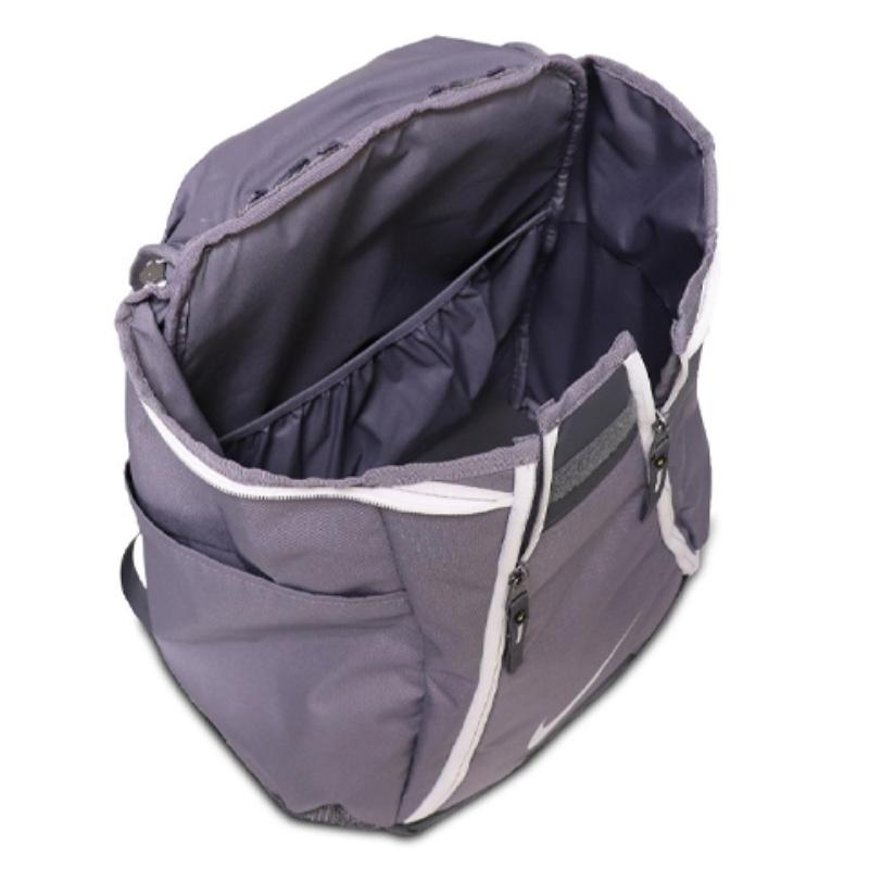 Nike Polyester Backpack Unisex Gray/Purple Casual DM0399-041