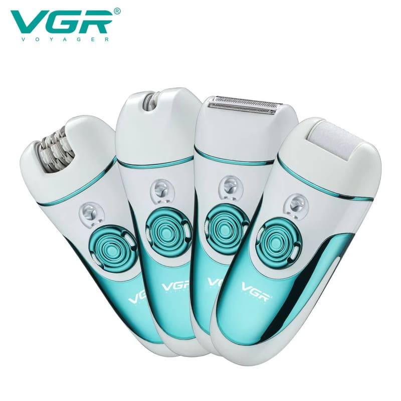 High-power Hair Removal Device  Multi-function 4-in-1 Shaver  Foot Grinder  Hair Remover for Women  USB Charging and Plug-in Long-lasting Power