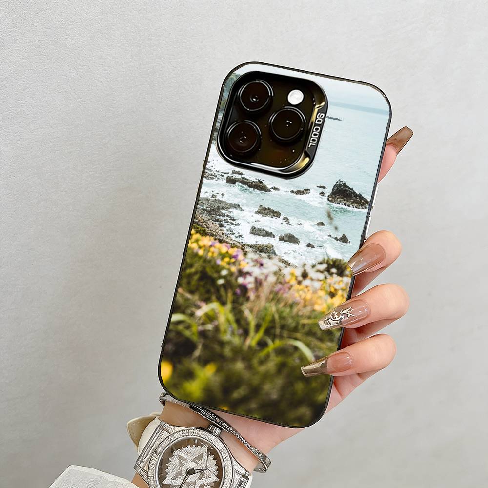 healing Phone Case For iPhone 17,16,15,14,13,12,11 Plus,Pro Max,XS,Colorful Silver Black Cover iPhone15Plus