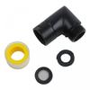 Black Shower Fitting G1/2 Shower Connector Shower Elbow
