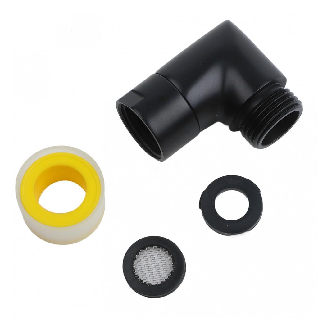 Black Shower Fitting G1/2 Shower Connector Shower Elbow