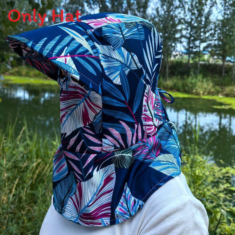 Sun Protection Cap With Full Face Shield For Outdoor Gardening And Work