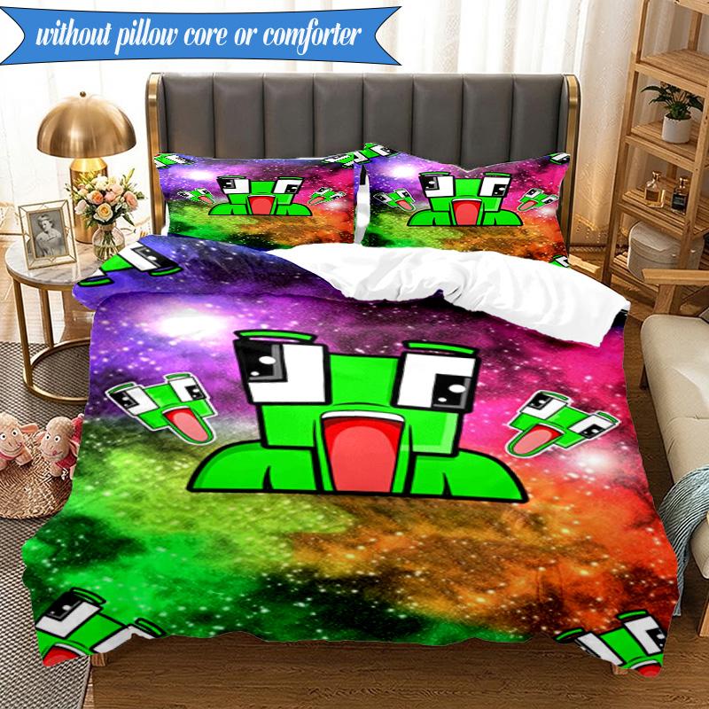 Space Un-speakable Adventure 3pcs K-pop Music Group Bedding set,Ideal for Bedroom, Dormitory,Including Duvet Cover And 2pcs Pillowcases,Fan Gifts