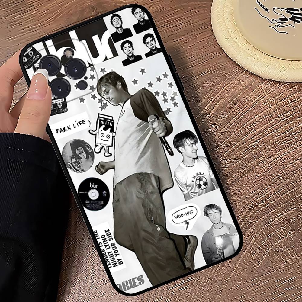 

Rock Band B-Blur Phone Case For IPhone 16 Pro Max 15 17 Plus 14 13 12 Mini 11 Black Cover iPhone 15