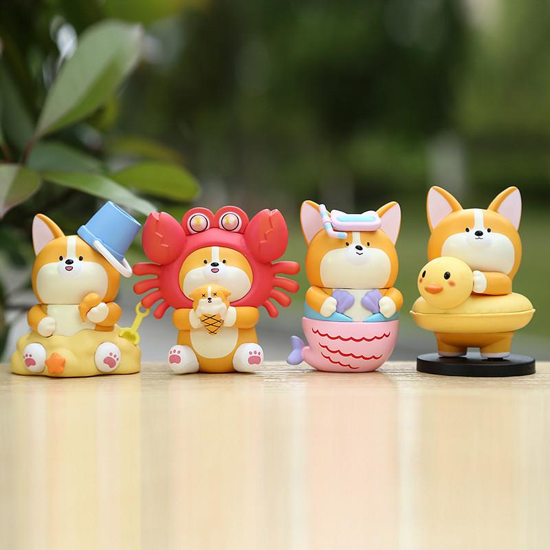 Corgi Pvc Collectible Blind Box Toy For Imaginative Play And Family Bonding