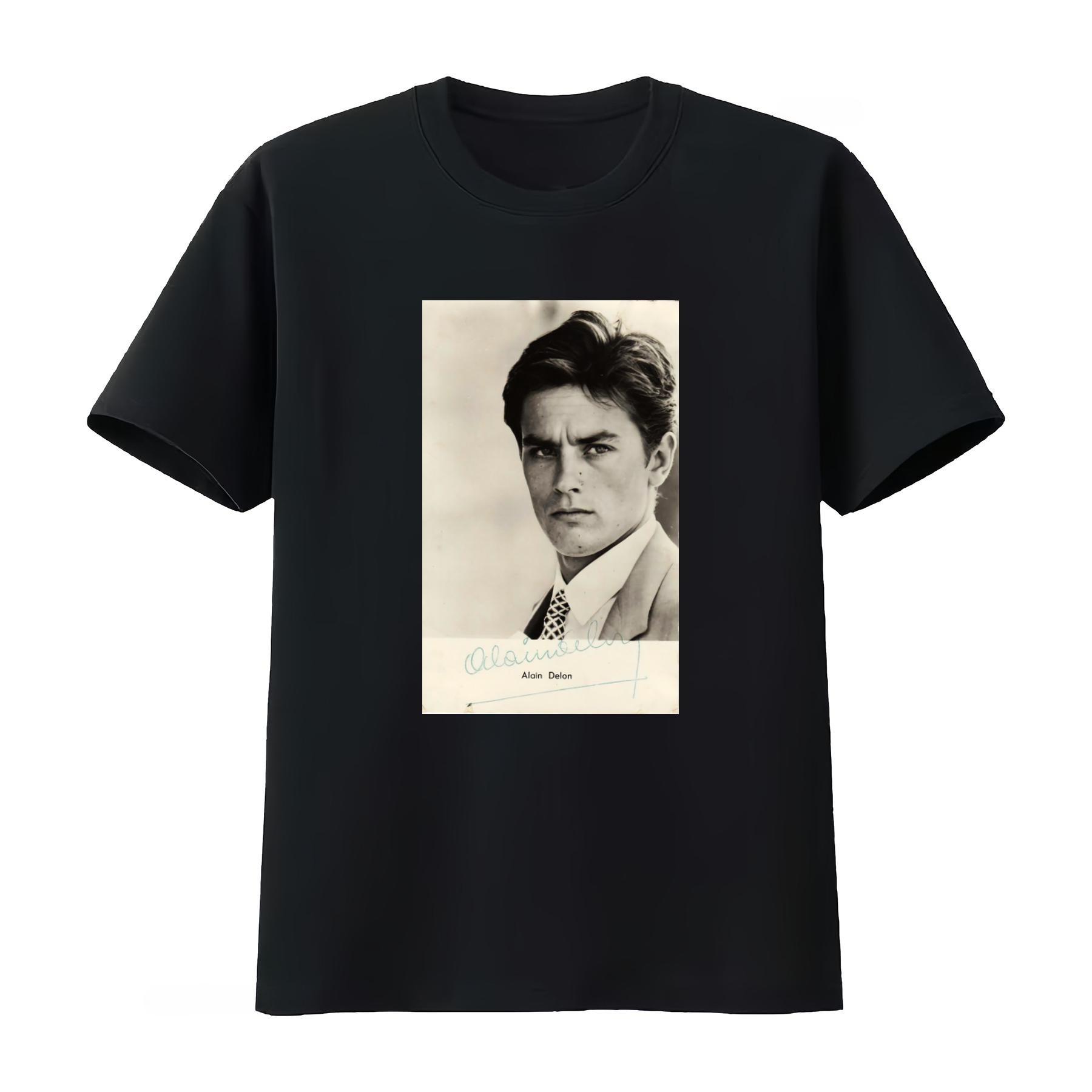 Alain Delon Francia France Mito Sexy T Shirt Fashion Print Casual Top for Everyday Wear Unisexs Clothing 2026 Summer New T Shirt S