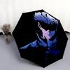 1 Stück Automatischer Faltregenschirm - Anime-Figuren Muster, Tragbares & Faltbares Design mit 8 Speichen, Weihnachts-Geburtstagsgeschenke