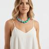 Multi-color Short Necklace Simple Choker Fashionable Exaggerated Beaded Necklace  for Women Girls