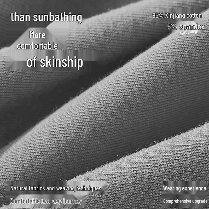 Nanjiren Men's Cotton Blend Antibacterial Boxer Briefs 3-Pack