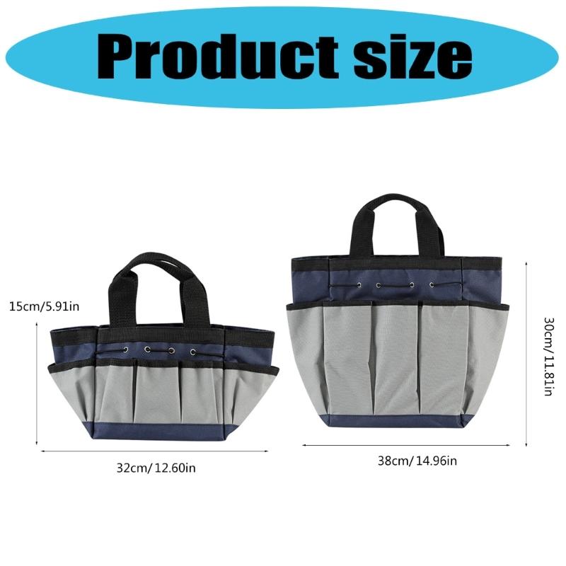 Heavy Duty Waterproof Gardening Tool Bag Thickened Tear Resistant Fabric Spacious Design For Tools Shovel Pruner