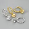 925 Silver Earrings For Women Trendy Heart Star Zircon Earring Jewelry Prevent Allergy Party Accessories Gift