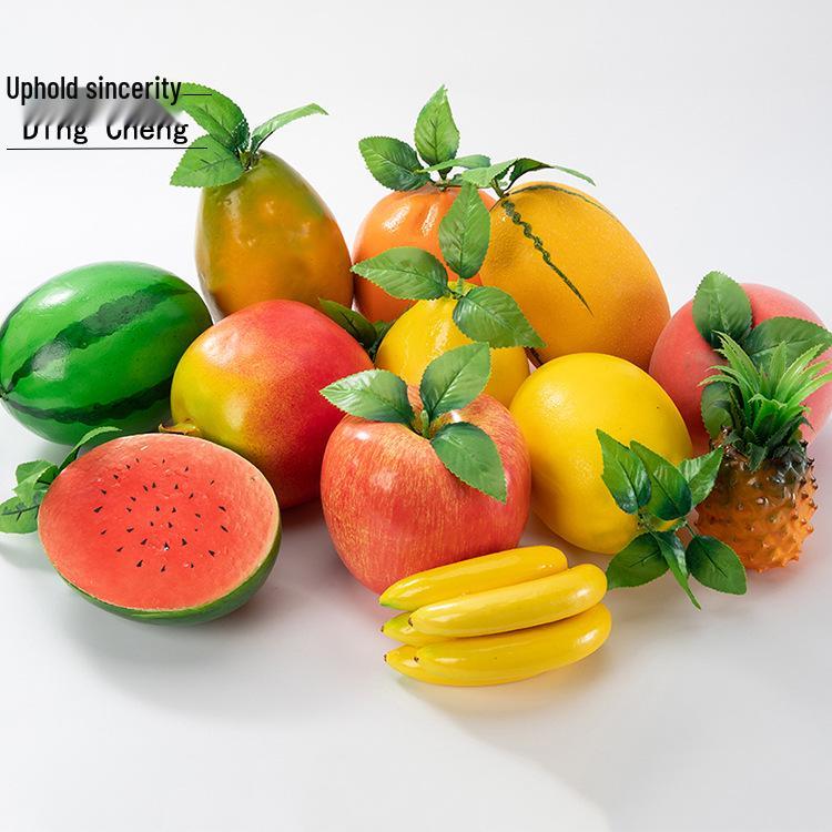 Schaumstoff Obst- und Gemüse-Modell Ornamente: Dekorative Requisiten: Banane, Apfel, Orange