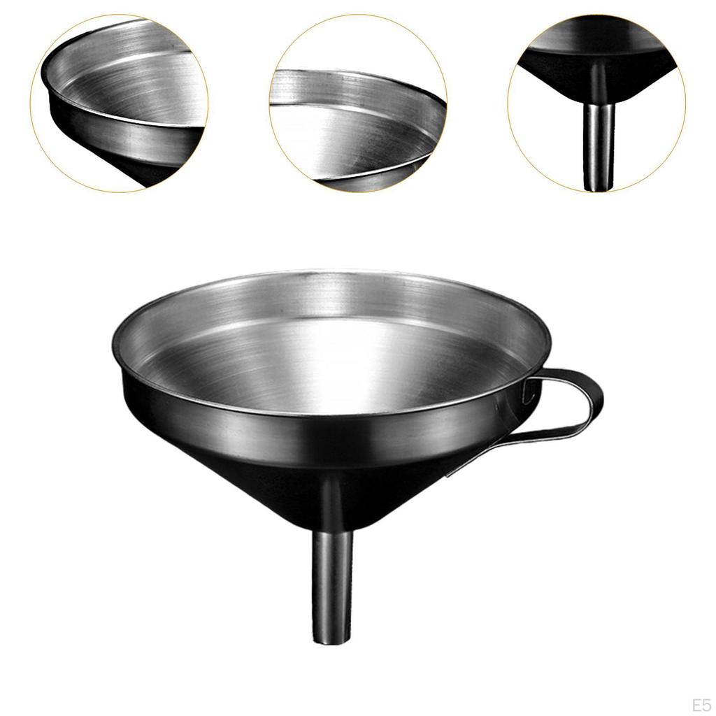 Kitchen Funnel Stainless Steel Cooking Supplies Oil Food for Filling Bottles with
