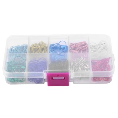 300Pcs Colorful Calabash Gourd Shape Tag Craft Safety Pins Metal Clips Clothing Accessories