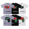 2025 Summer New DENIM TEARS Letter Printing Short-sleeved T-shirt Men and Women Loose Casual American Cross-border Tide