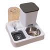 Large Capacity Food Feeder 2in1 Water Dispenser and Food Bowl Small Dog Cats Automatic Feeder for Daily Watering Feeding