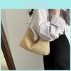Spacious Trendy Woven Tote Bag For Women Summer 2023 Fashionable Street Style Handbag