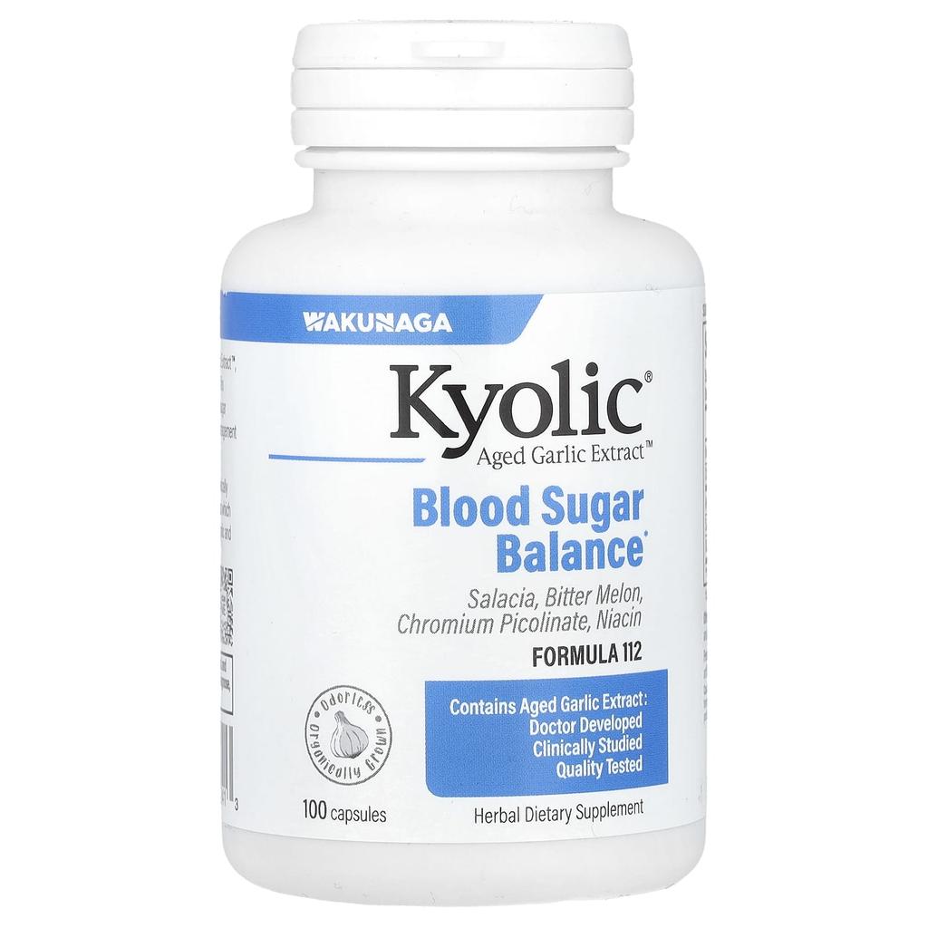 Aged Garlic Extract, Blood Sugar Balance, 100 Capsules