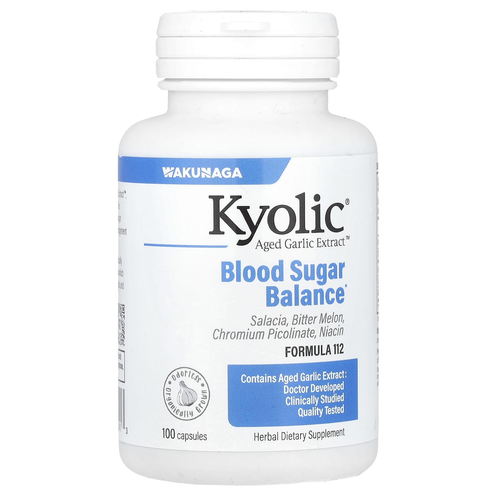 

Aged Garlic Extract, Blood Sugar Balance, 100 Capsules