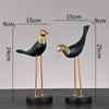 Wooden Pot Ornament Crane Bird Swan Simulation Animal Sculpture Brass Metal Sculpture Home Decoration Decorative Figurines