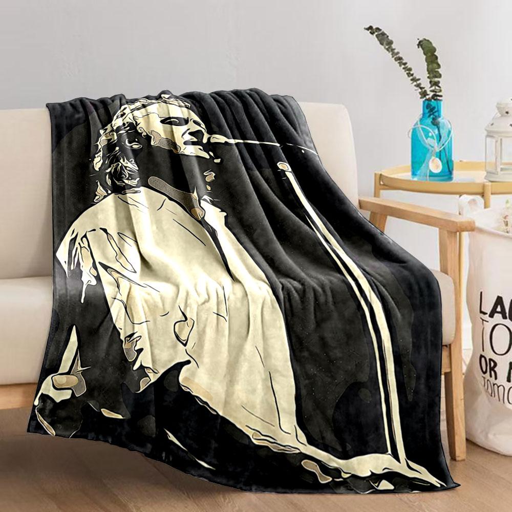 Singer Silhouette Illustration Blanket for all seasons blanket lunch break throw gift
