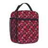 Bestselling Bows In Rosy Eco Friendly Insulated Snack Tote Kids School Large Lunch Bag