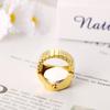 Heart Ring Watch, Gold: Simple and Stylish Quartz Stainless Steel Ring, Gold Fashion Accessory - Perfect Gift for Birthdays, Christmas, Valentine's