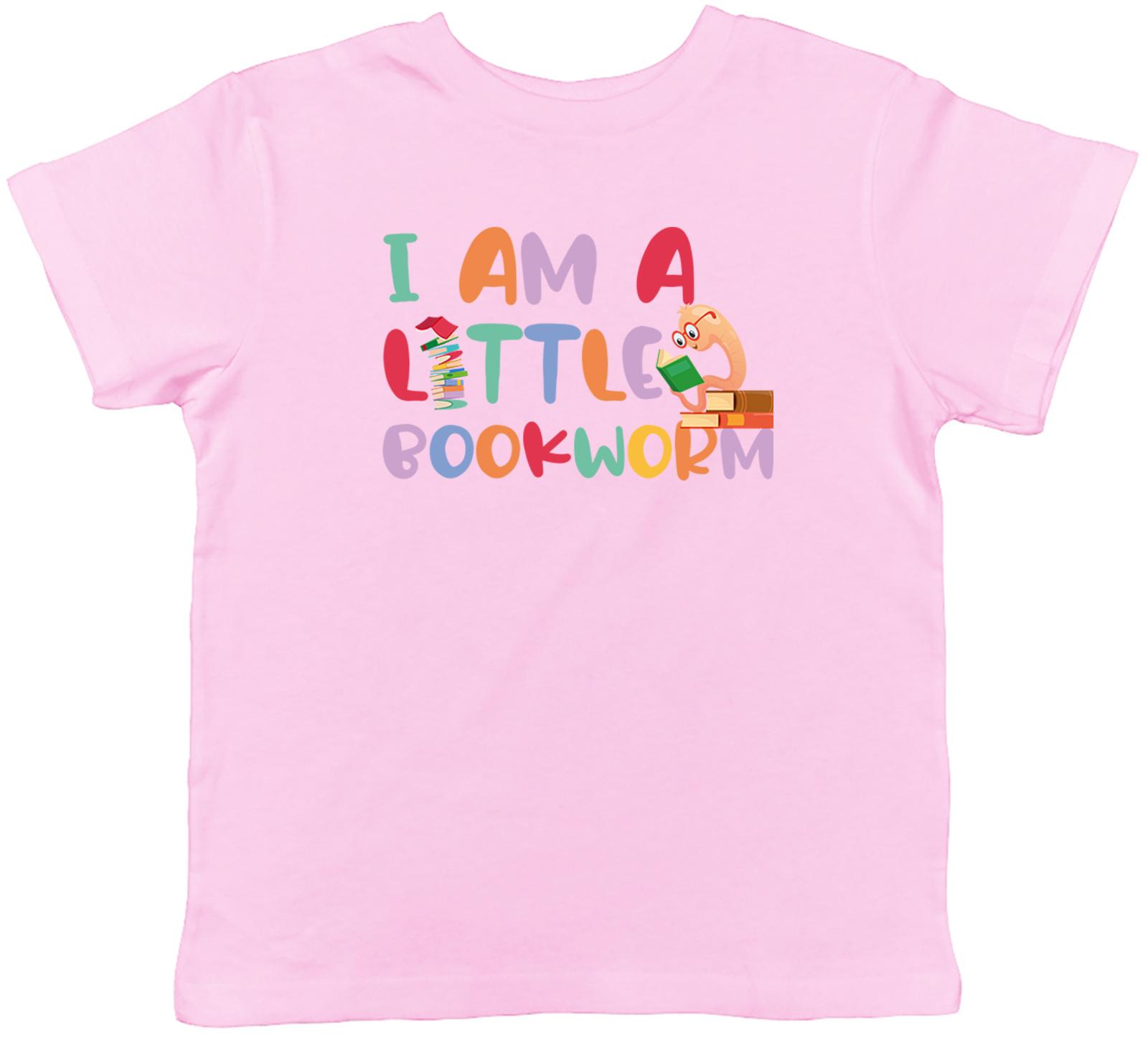 I am a Little Bookworm Kids T-Shirt Love Reading Books Fiction Children Boy Girl 140