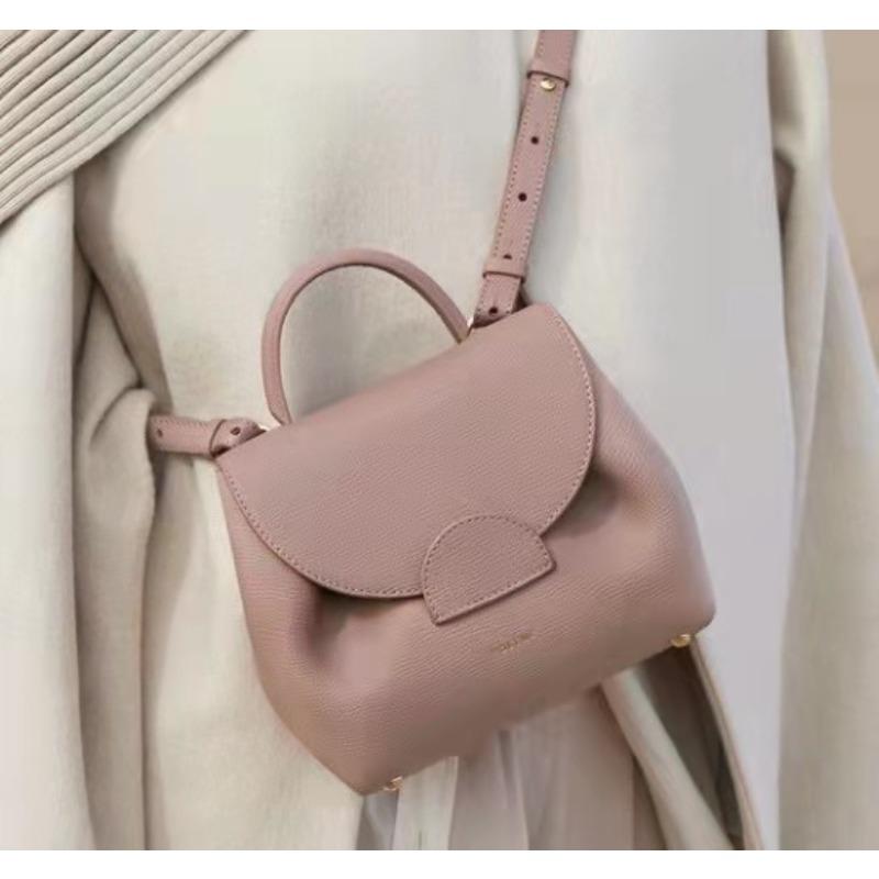 Light Luxury High-end Polene Classic Smiley Face Bag Cowhide Texture Niche Design Single Shoulder Crossbody Pig Bag Versatile